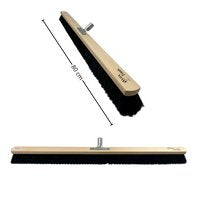 Synx Tools Paardenhaar 80cm met steelhouder - Zachte bezem - Veger schoonmaken - Bezems Binnen - Bezem zacht Zonder steel