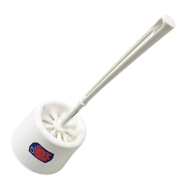Synx Tools Brosse de toilette Blanc lot de 4 pièces - Brosses de toilette - Porte-rouleau de papier toilette - Brosse de toilette avec support - Porte-brosse de toilette - 100% recyclé