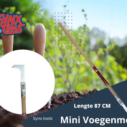 Synx Tools Mini Voegenmes met steel 87 cm in tuin