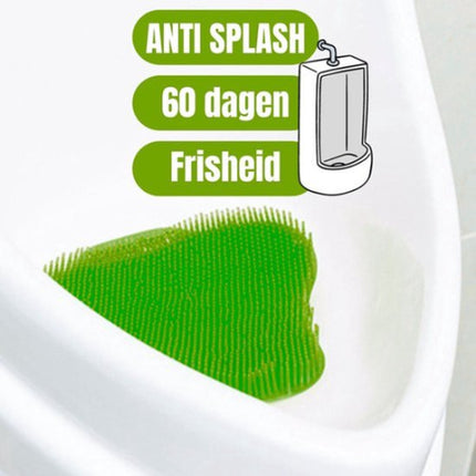 voordelen van de Urinoirrooster groen – anti-slpash – 60 dagen geur - frisheid 