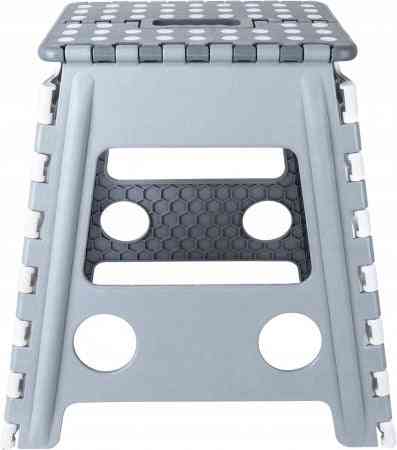 Synx Tools Kruk Heavyduty 150KG - Krukje - Antislip Keukentrap - Keukentrapje - Opvouwbaar - Zwart Wit - tot 150Kg