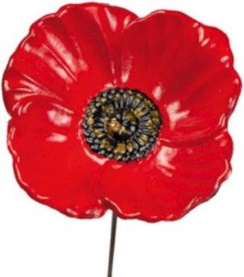 Buzzy Bird Gift Feeder Stake Papaver - Vogelbad en Voederbak voor Tuinvogels