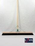 Synx Tools Paardenhaar 80cm - Zaalveger / Kamerveger - Zachte bezem - Bezemsteel - Veger schoonmaken - Bezems Binnen - Bezem zacht met Steel 160 cm