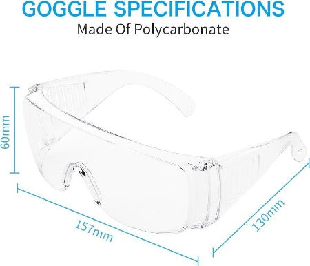 Outlook Schutzbrille (10 Stk.) – Transparent – ​​Polycarbonat