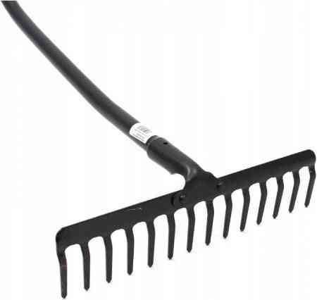 Synx Tools Tuinhark 16 Tanden ERGO - Ergonomisch - Harken / Bladharken - Bodembewerkers - Tuingereedschap - Steel 145cm