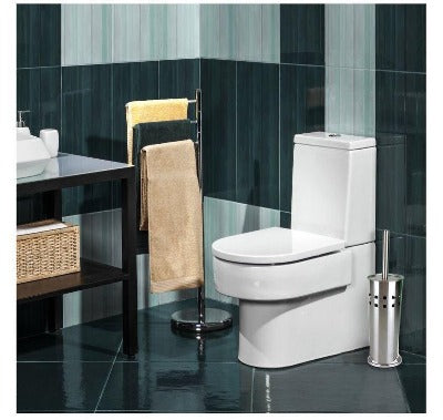 WC-Bürstenhalter aus Edelstahl Premium 1x WC-Bürste aus Edelstahl mit Halter-Set