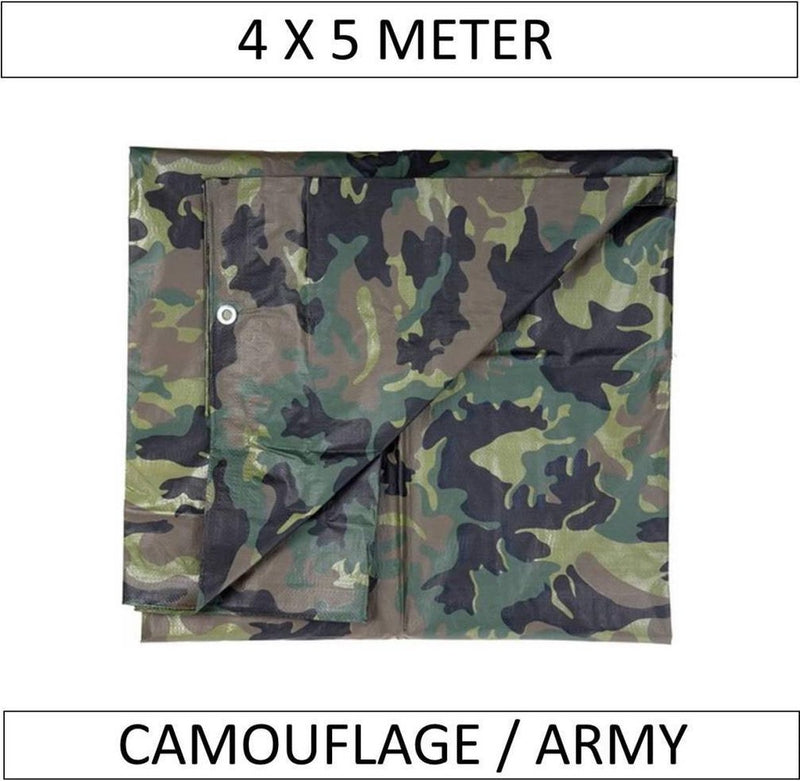 Afdekzeil Camouflage / Leger 470 x 364 cm - Dekkleed / Zeil - Legerprint