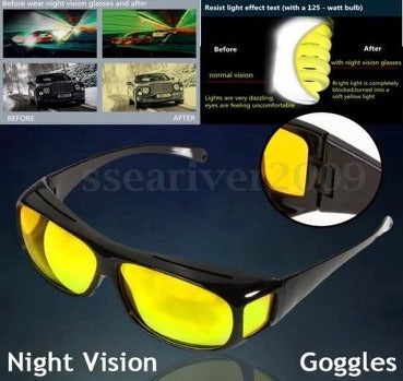 Synx Tools Nachtbrille Du Luxe Nachtsicht – Sicheres Fahren – Autobrille – Gelbe Brille zum Fahren – Bessere Sicht – Sicherheit