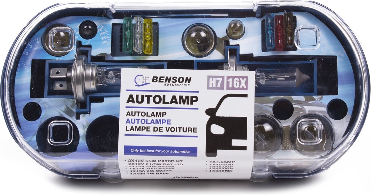 ProPlus H7 Autolampen-Set – 16-teilig – Auto-Ersatzlampen-Set 