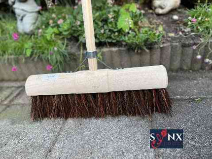 Synx Tools Gemeentebezem 45 cm - straatbezem - buitenbezem - Incl. bezemsteel 150 cm