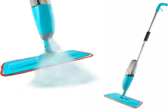 Spray Mop - Schoonmaak Zwabber met Steel & Microvezel Doek