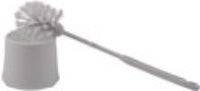 2x Toiletborstel Kunststof - Toiletborstelhouder - Wit - 10.5x33x6 cm
