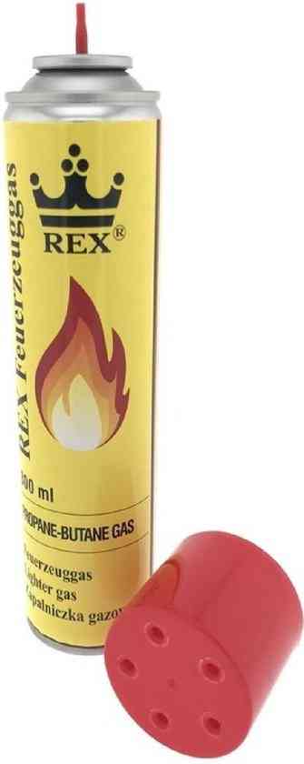 3x Briquet Gaz 300 ml - Recharge Briquet Bidon Rex