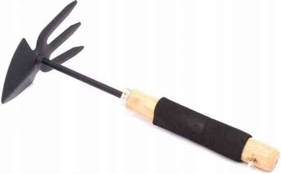 Synx Tools Mini schoffel met klauwen Metaal - Schoffel Mini- Mini tuingereedschap - Onkruidverwijderaar - Handgereedschap - Moestuin benodigheden
