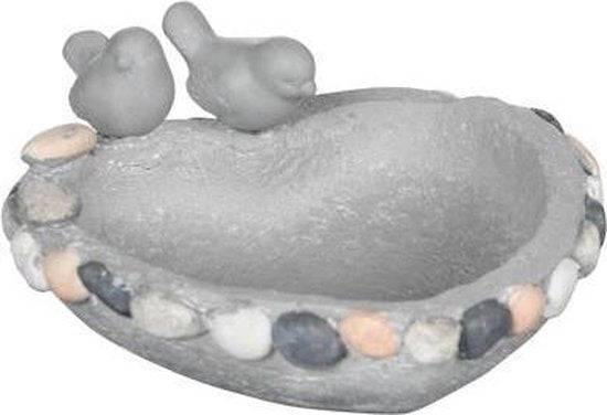 Vogelbadje Hartvormig - 24 x 24 x 11 cm
