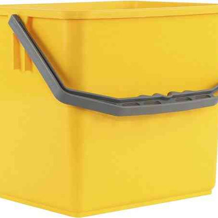 Synx Tools Eimer für Moppwagen und Arbeitswagen 6 Liter – Gelb