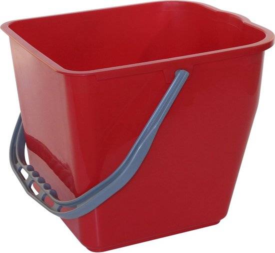 Synx Tools Emmer Rood voor Werkwagen/mopwagen 10 Liter