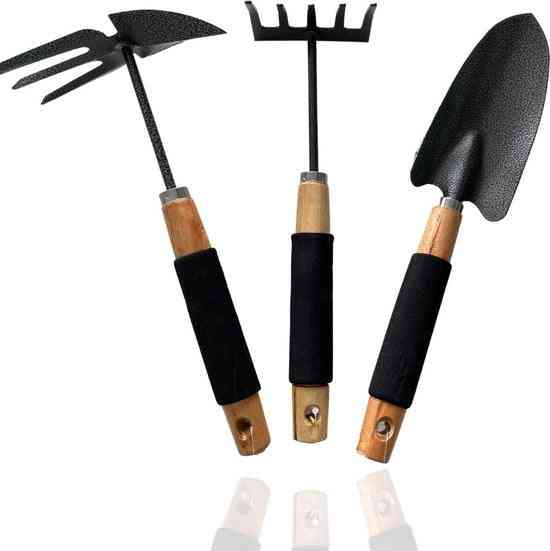Tuingereedschap set - hark, tuinschepje en schoffel
