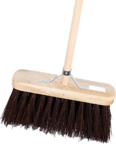 Synx Tools Bahia Bezem - Natuurvezelharen - Bezems Buiten - Incl. Steel 150cm