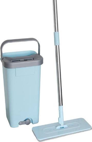Dutchdesign Easy Flat Mop | Dweilsysteem | Vloerreiniger | Vloerwisser | Droog Dweilen