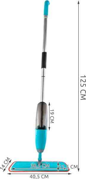 Spray Mop - Schoonmaak Zwabber met Steel & Microvezel Doek