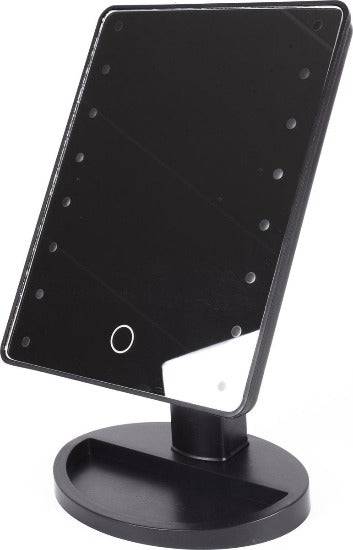 Benson Make-Up Spiegel - LED Touch - Dimbaar - 16 Leds - Zwart