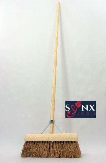 Synx Tools Coco Bezem Binnen 30 cm - Met 150 cm steel