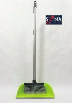 Synx Tools Stoffer & Blik Maria Groen Set - Stoffer Blik set - Stoffer en blik open model met lange stelen - Bezem - blik met lange steel