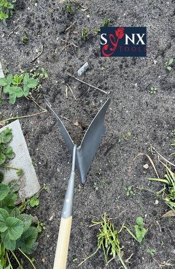Synx Tools  Aanaarder 20 cm - Gesmeed - Tuinartikel - Onkruidverwijderaar - Met Steel 160 cm