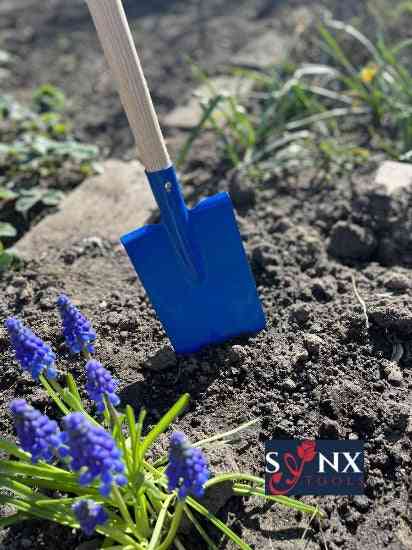 Synx Tools Kinderspade Junior - schepjes - Bats / Spade - Buitenspeelgoed / Speelgoed - Tuinierspeelgoed - Zandbakspeelgoed - Incl. Steel 75cm