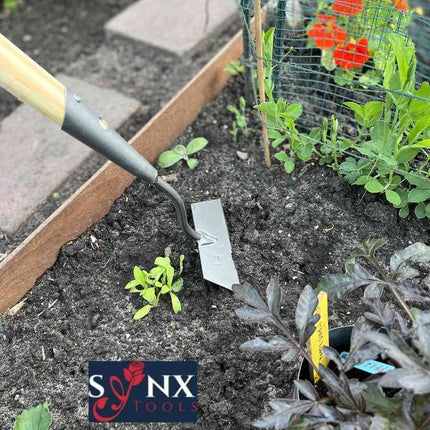 Synx Gesmede Rechte Schoffel 14cm - Onkruidverwijderaar - 160cm Steel