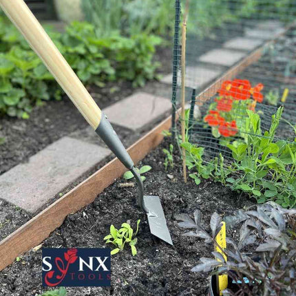 Synx Gesmede Rechte Schoffel 14cm - Onkruidverwijderaar - 160cm Steel