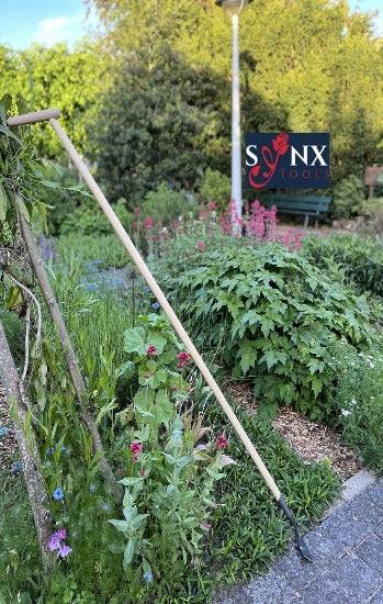 Synx Tools - Gesmede Rechte Schoffel 12cm - 160 cm steel met Hilt - Onkruidbestrijding