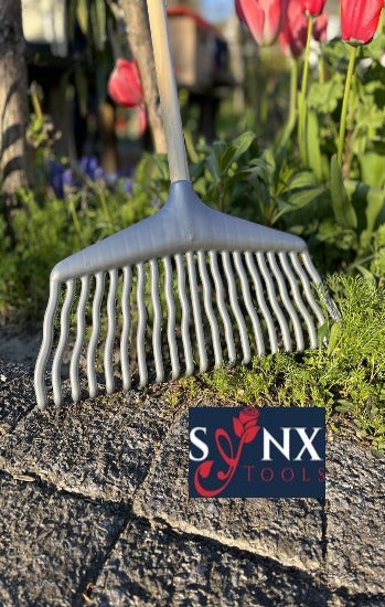 Synx Tools Rasenharke Laubbesen 21 Zähne - inkl. Stiel 120cm