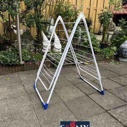 Wit inklapbaar wasrek voor drogen van kleding in huis – Synx Store