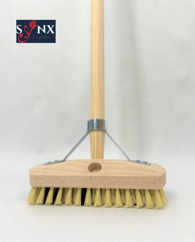 Synx Tools Luiwagen Fiber 22cm Schrobber Schoonmaakbezem Schrobborstels Incl. Steel 150 cm