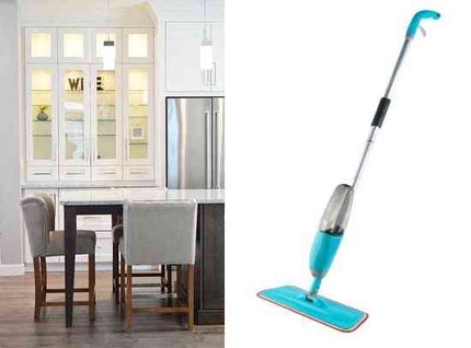 Spray Mop - Schoonmaak Zwabber met Steel & Microvezel Doek