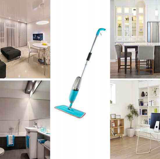 Spray Mop - Complete Schoonmaak Zwabber met Steel & Microvezel Doek