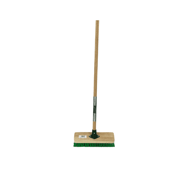Synx Tools Tegelborstel 28cm - Mosbezem - Bezem - Mos - Onkruidborstel - Harde Borstel- Bezem met steel 120cm