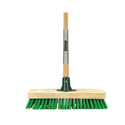 Synx Tools Tegelborstel 28cm - Mosbezem - Bezem - Mos - Onkruidborstel - Harde Borstel- Bezem met steel 120cm